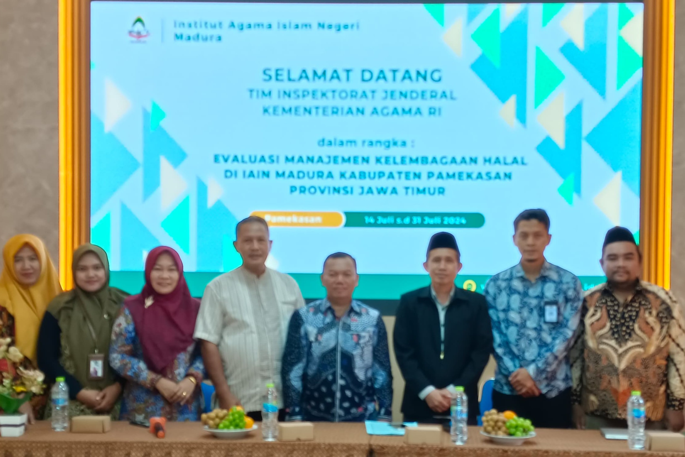 SPI Melaukukan Pendampingan atas Pelaksanaan Evaluasi Kelembagaan Halal oleh ITJEN Kemenag di IAIN Madura